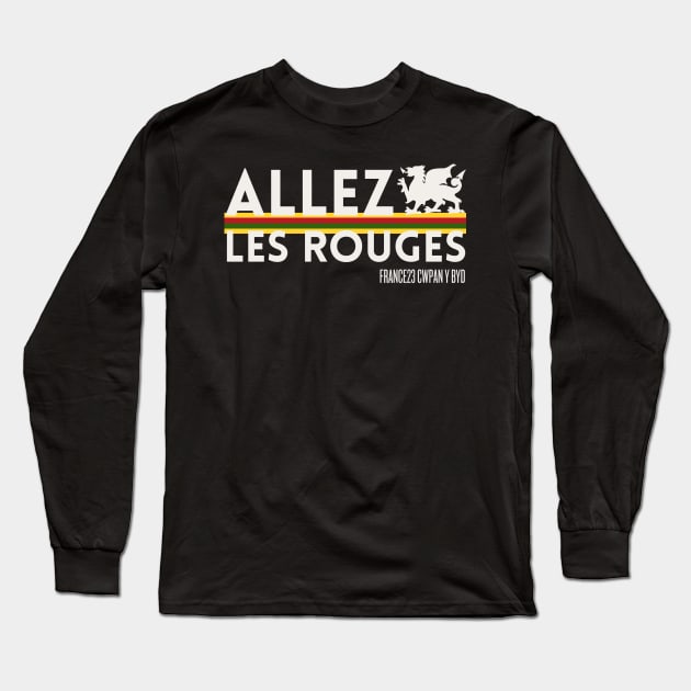 Allez Les Rouges, France 23, Cwpan y Byd Long Sleeve T-Shirt by Teessential